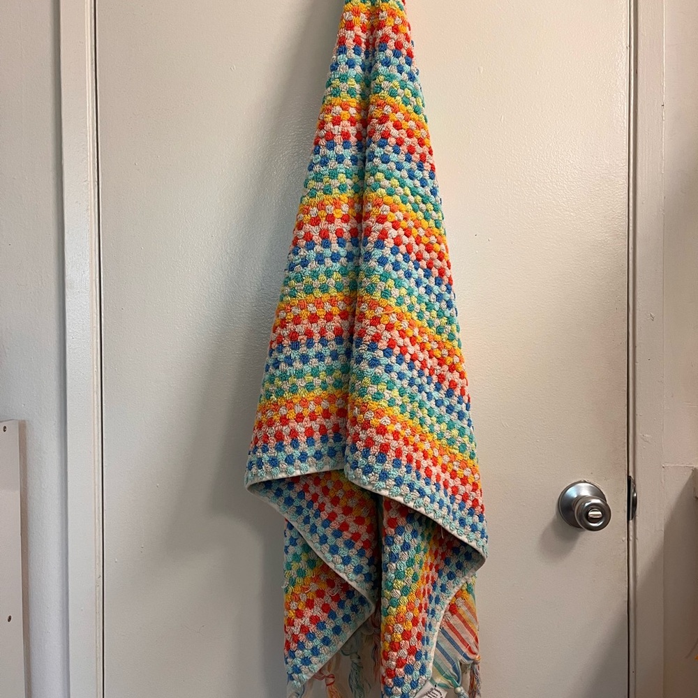 Colorful Striped Bath Towel
